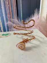 Load image into Gallery viewer, Rose Quartz Copper Arm Cuff
