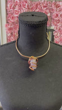 Load and play video in Gallery viewer, Amethyst Copper Neck Cuff
