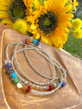 Load image into Gallery viewer, 7 Chakra Waist Bead &amp; Anklet Set
